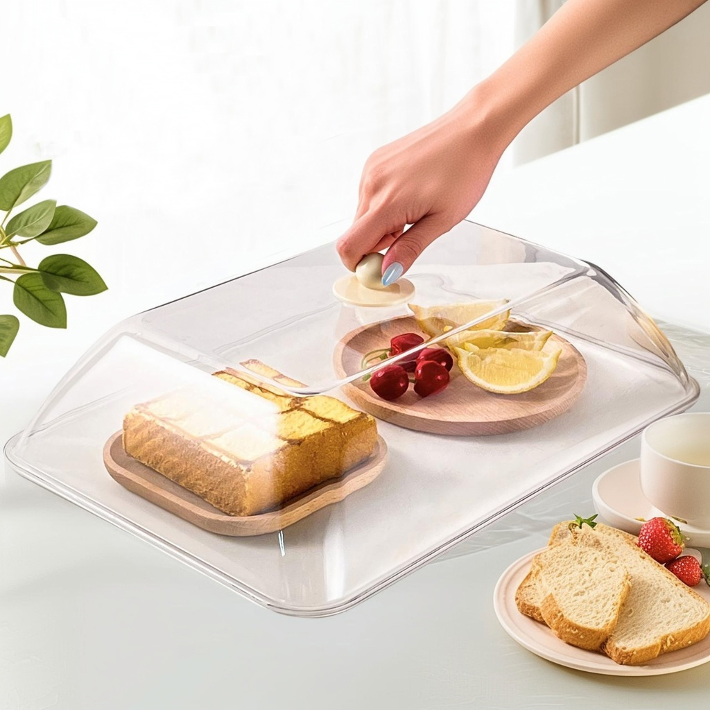 Food Storage Long Term - WORTHBUY Reusable Plastic Food Cover Clear