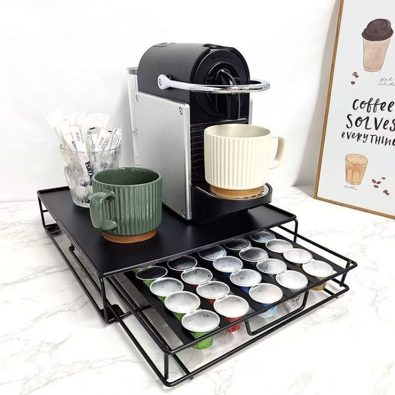 Food Storage Drawers - 40 Granule Capsule Coffee Storage Rack