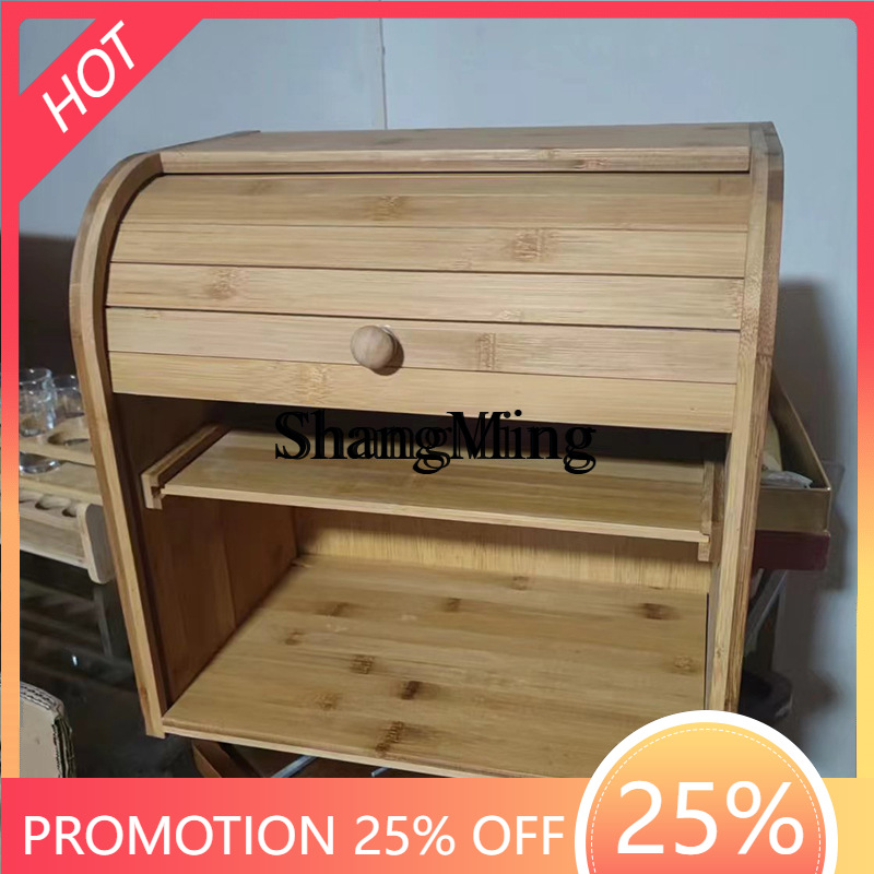 Bread Box Bamboo - SM Household Bamboo Bread Storage Box