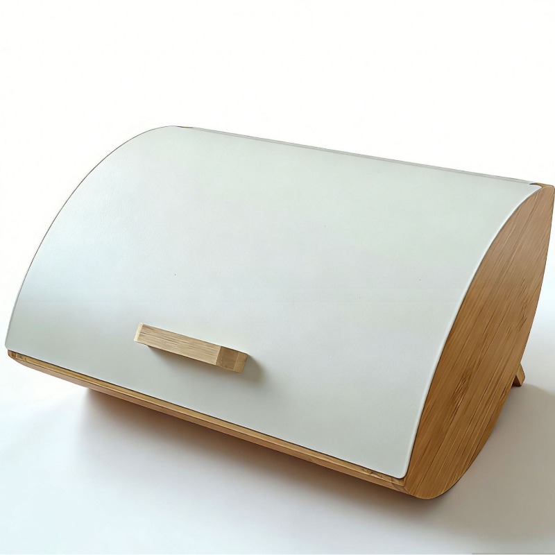 Bread Box Bamboo - Bamboo cover bread box, household iron