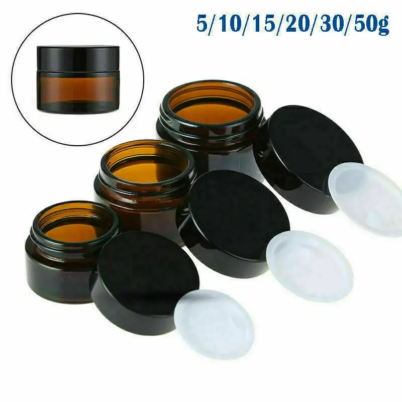 Food Storage Glass Set - 2 Cái 5Ml/10Ml/15Ml/20Ml/30Ml/50Ml Kính hổ Phách