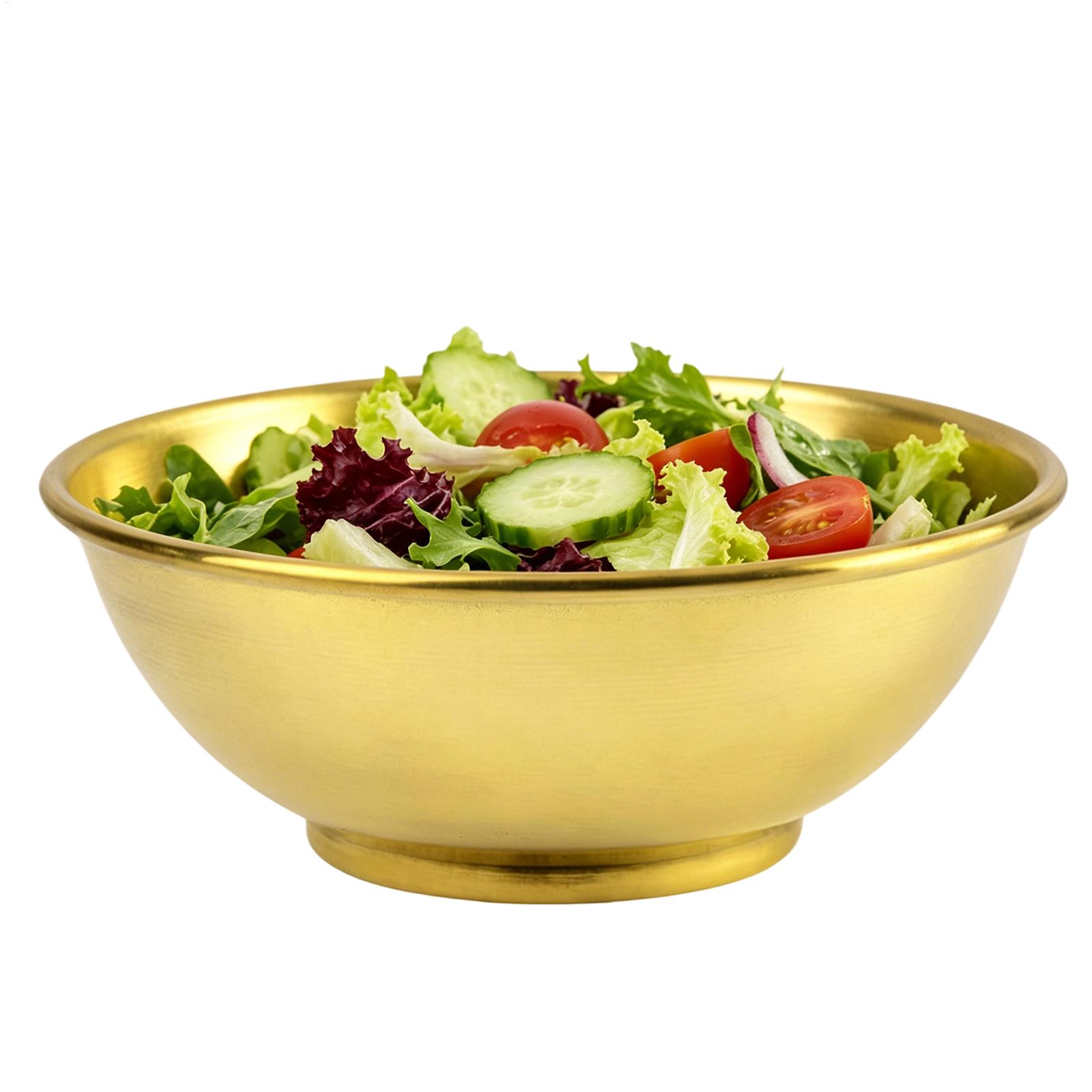 Food Storage Bowls - Copper Bowl Large Mixing Salad Storage