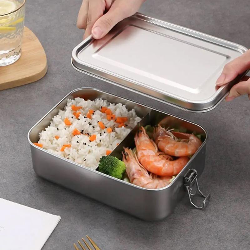 Food Storage Lock Box - 304 Stainless Steel Lunch Container Lock