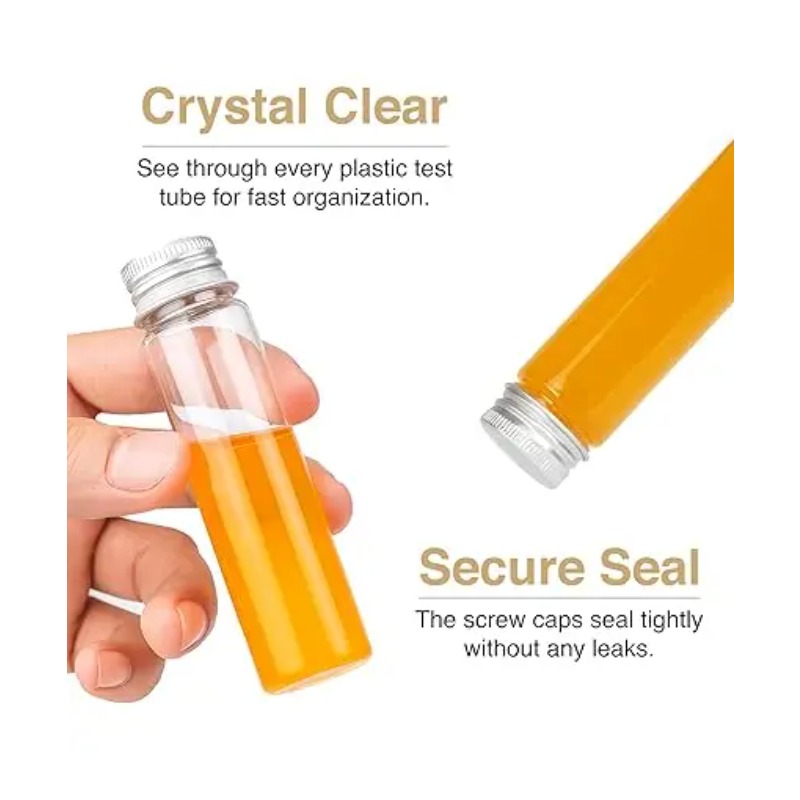 Food Storage Youtube - 10pcs Plastic Test Tubes with Caps