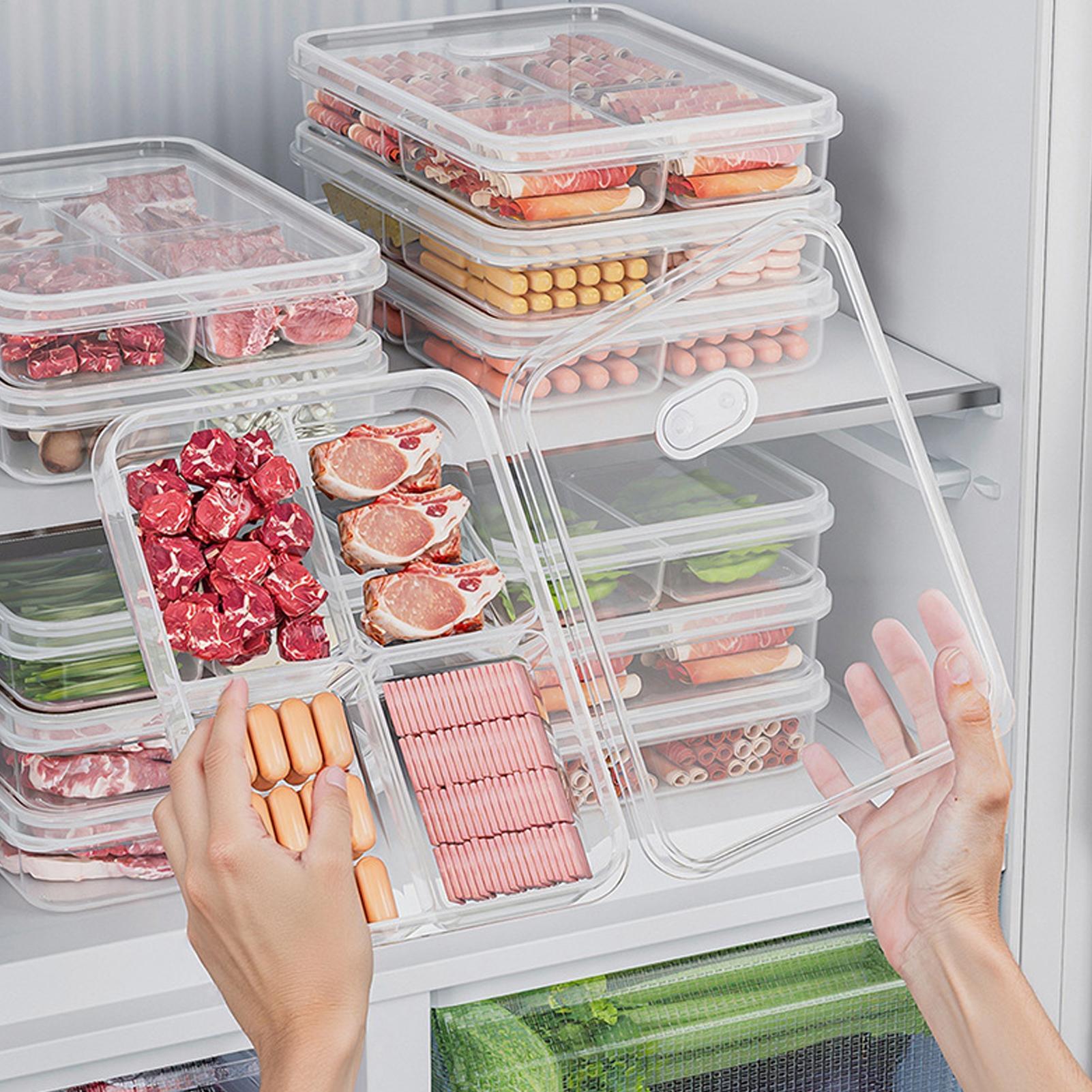 Food Storage Bowls - 1PC Refrigerator Storage Box Meat Vegetable