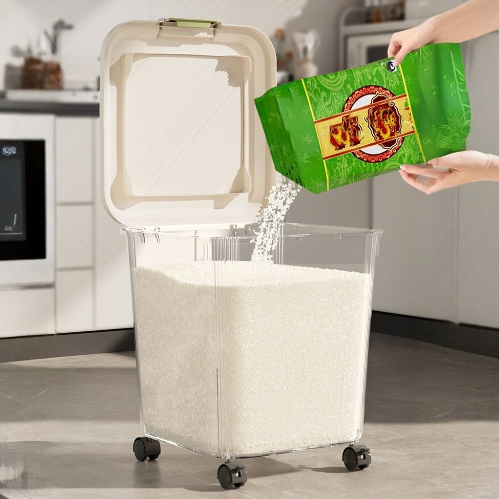 Food Storage On Wheels - Food Container Box Insect Proof Rice