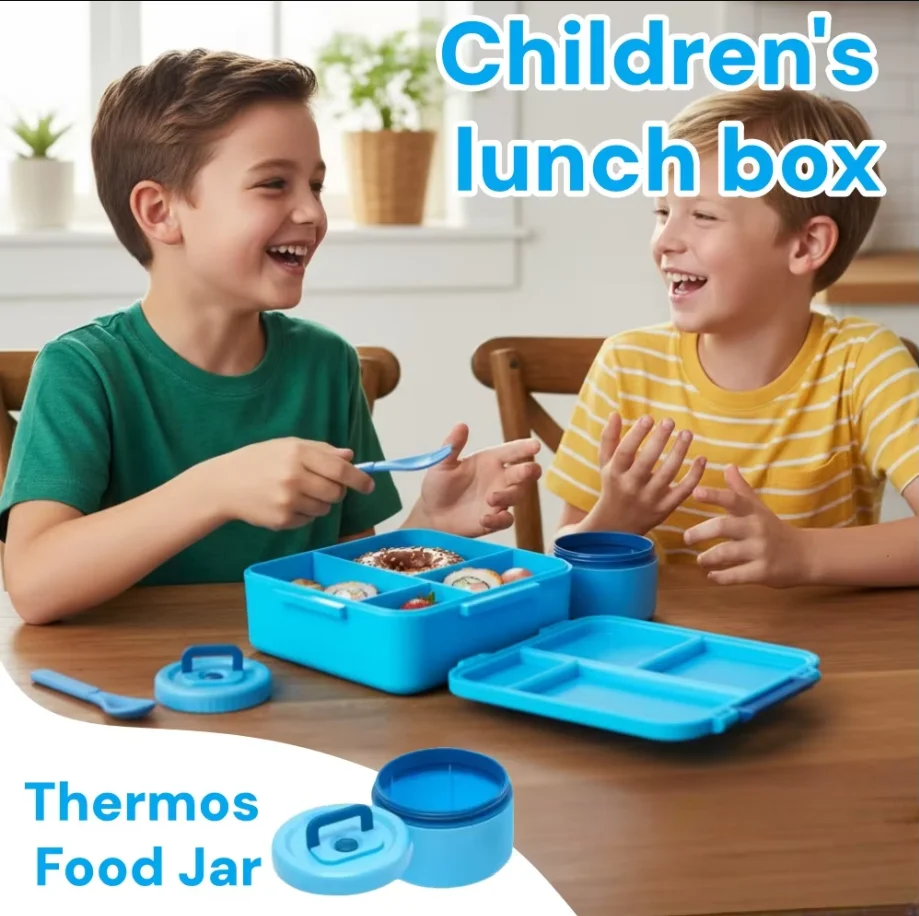Food Storage Tupperware - Kids 1700ml Bento Lunch Box Set