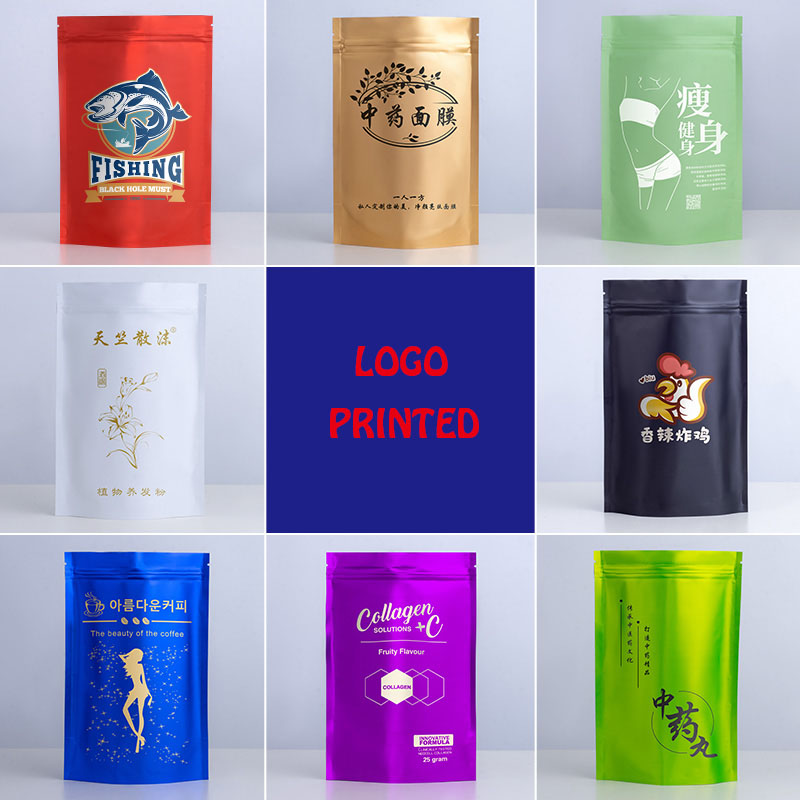 Food Storage Lock Box - Resealable Stand Up Aluminum Foil Zip