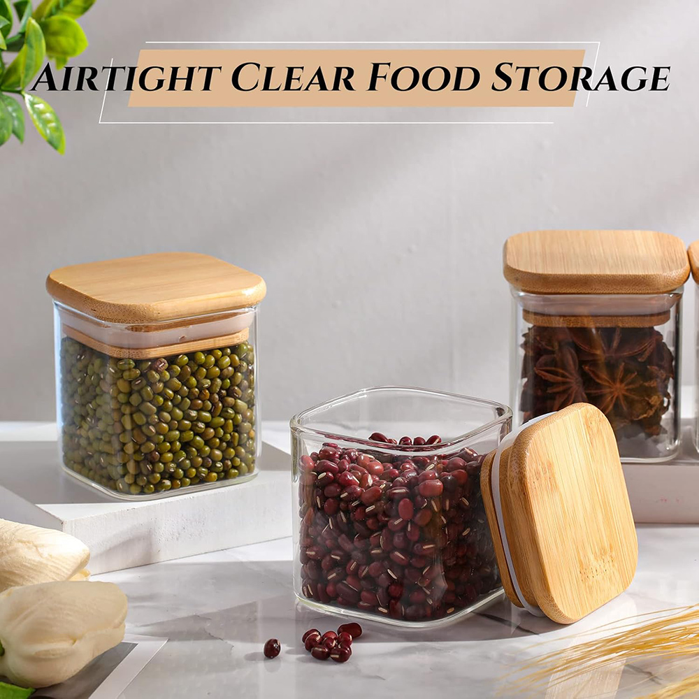 4oz 6Packs Glass Jars Set with - đánh giá và giá Food Storage Glass Set