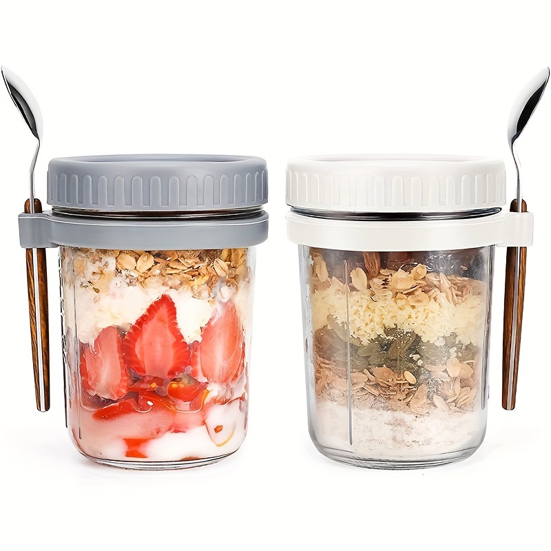 1pc/2pcs Glass Oatmeal Cup, Ov - đánh giá và giá Food Storage Bowls