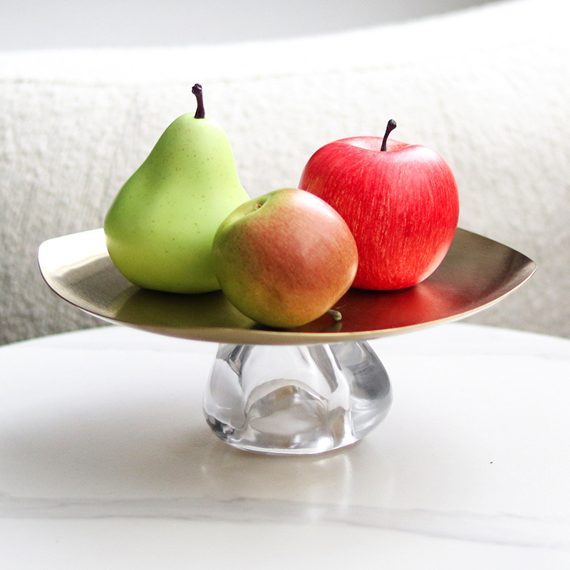 Square Irregular Metal Fruit T - đánh giá và giá Food Storage Glass Round