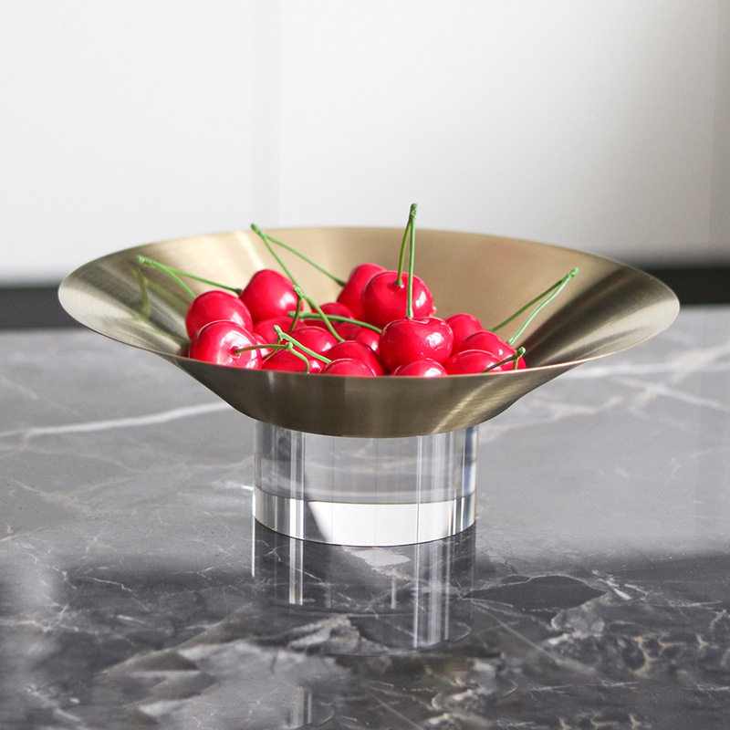 Square Irregular Metal Fruit T - đánh giá và giá Food Storage Glass Round