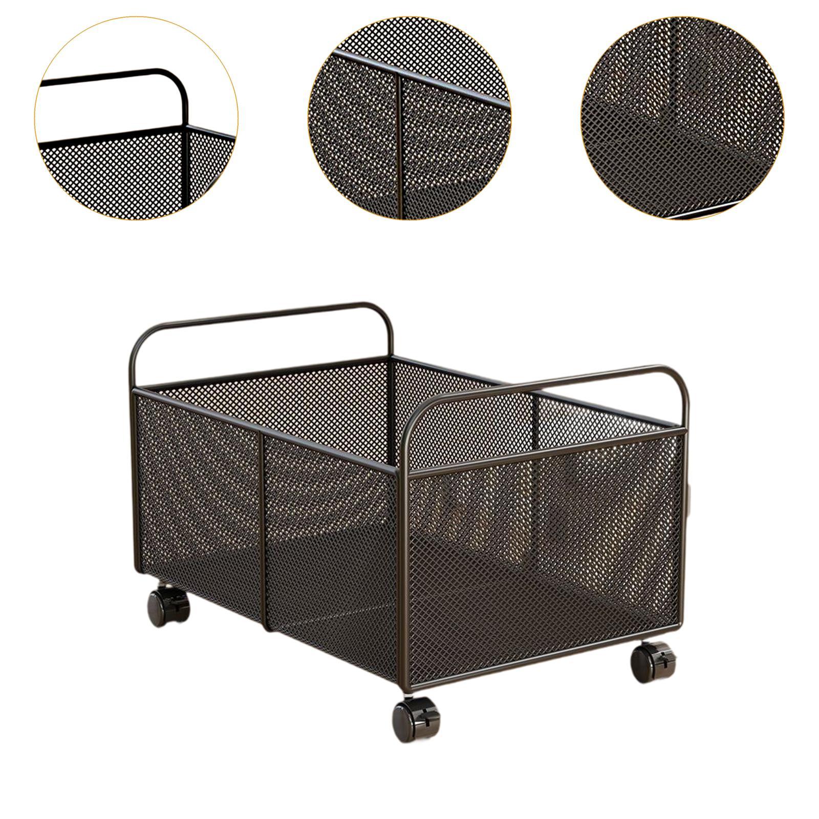 Rustic Iron Mesh Storage Baske - đánh giá và giá Food Storage On Wheels