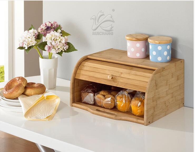 Dustproof bread box Bamboo sna - đánh giá và giá Bread Box Bamboo