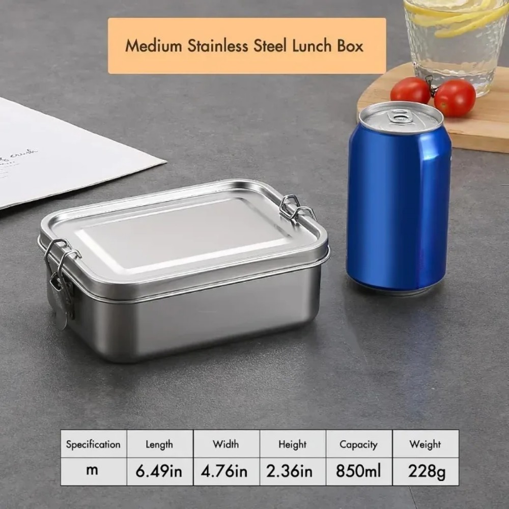 NEW 850ML Bento Box with Lock  - đánh giá và giá Food Storage Lock Box