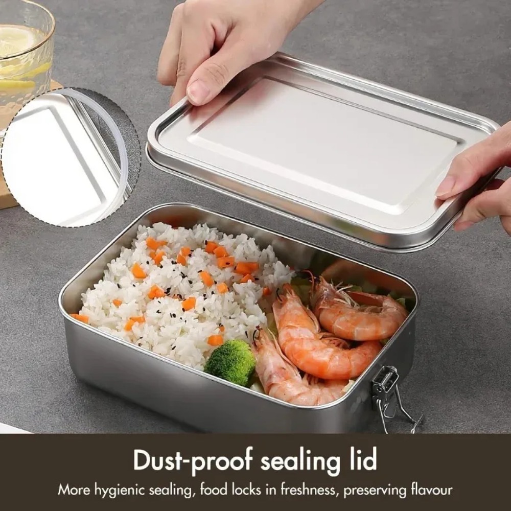 NEW 850ML Bento Box with Lock  - đánh giá và giá Food Storage Lock Box