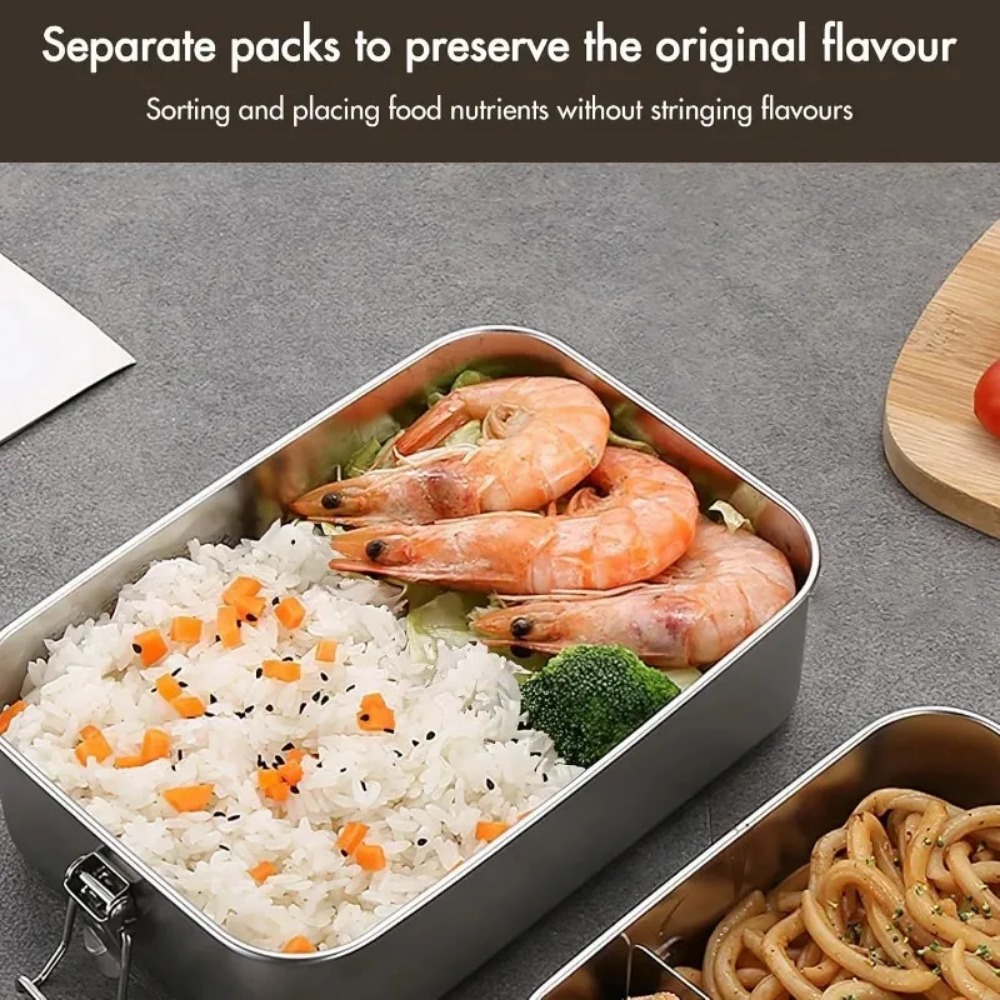 NEW 850ML Bento Box with Lock  - đánh giá và giá Food Storage Lock Box