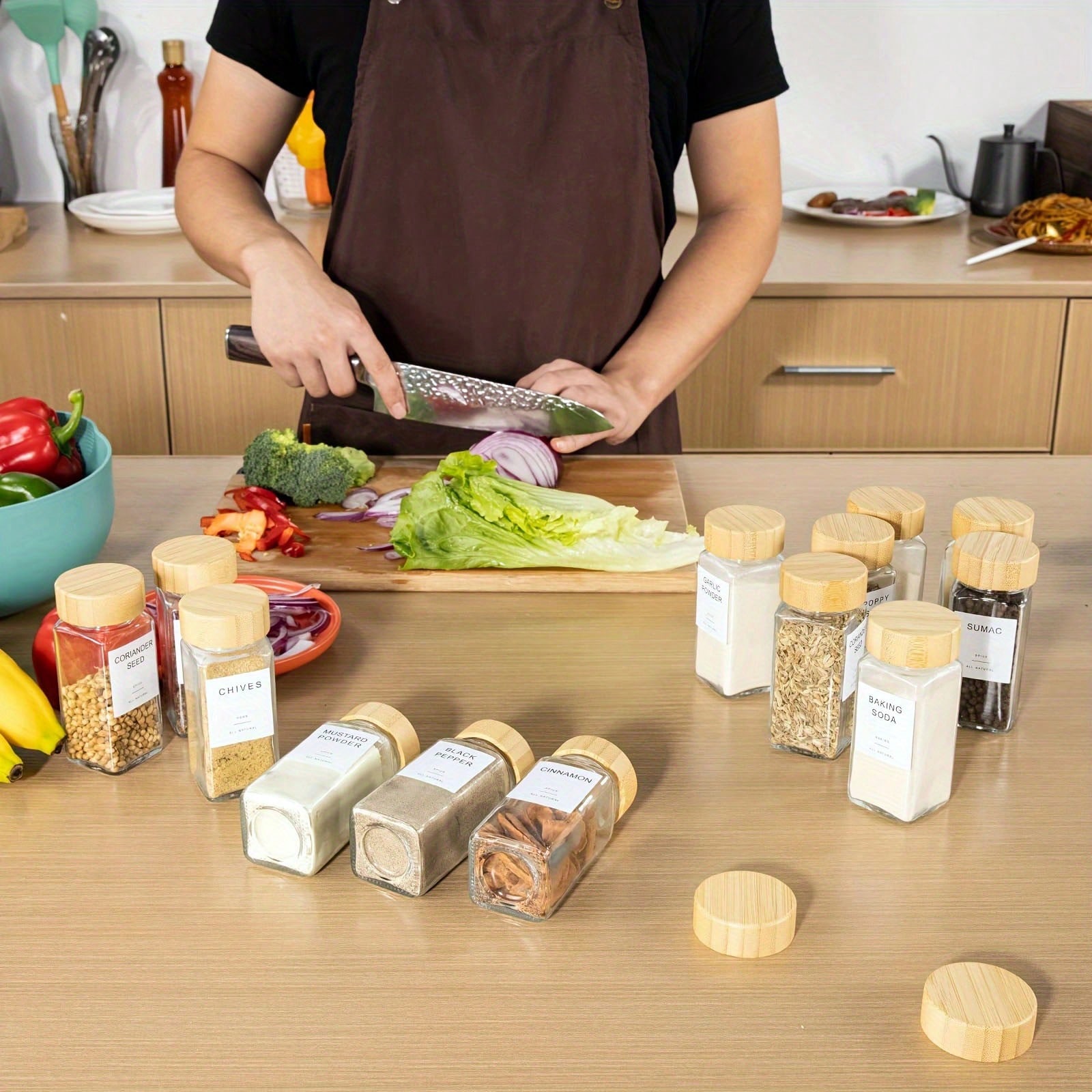 12 Compact Bamboo Seasoning St - đánh giá và giá Food Storage Drawers