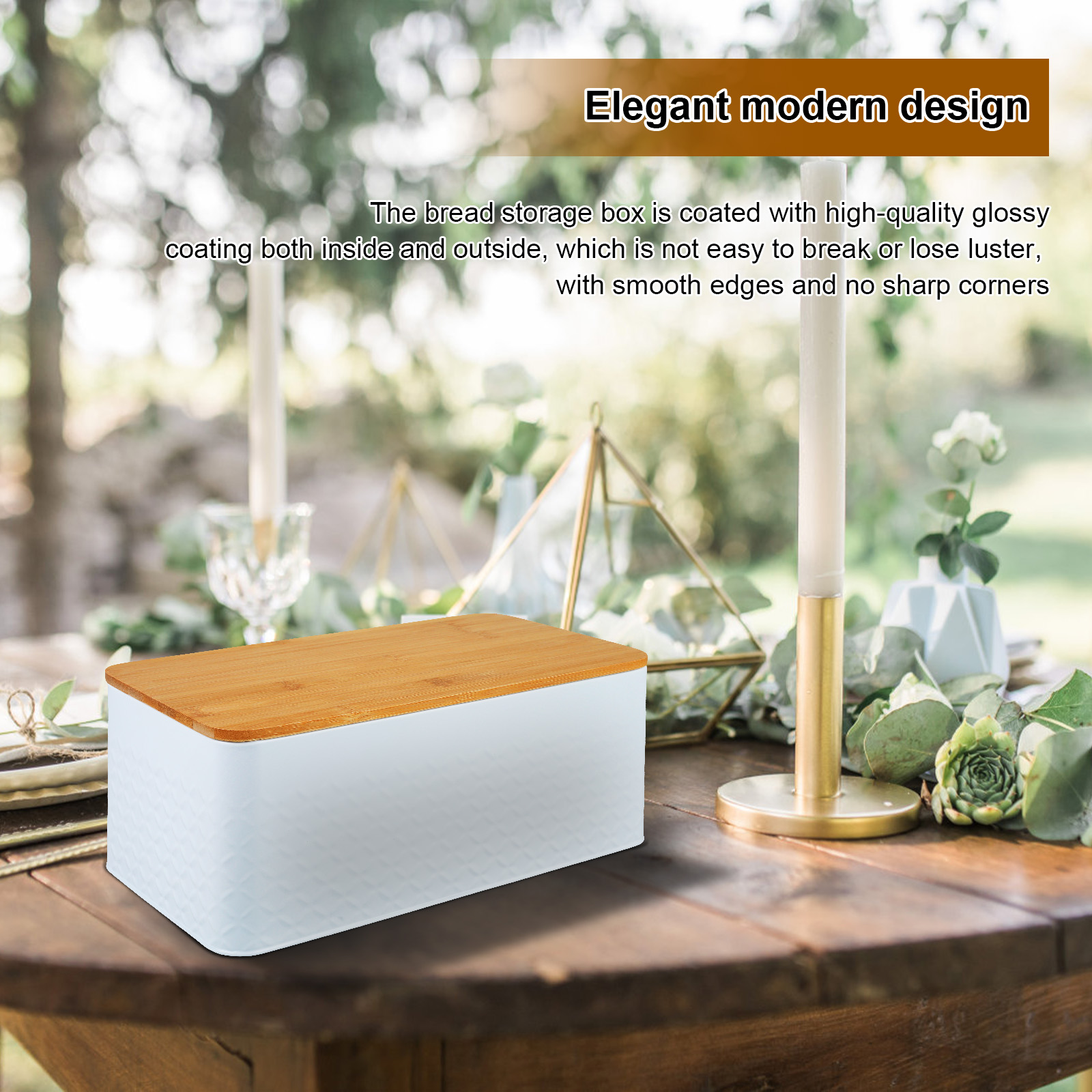 Bread Box with Bamboo Lid Meta - đánh giá và giá Bread Box Bamboo