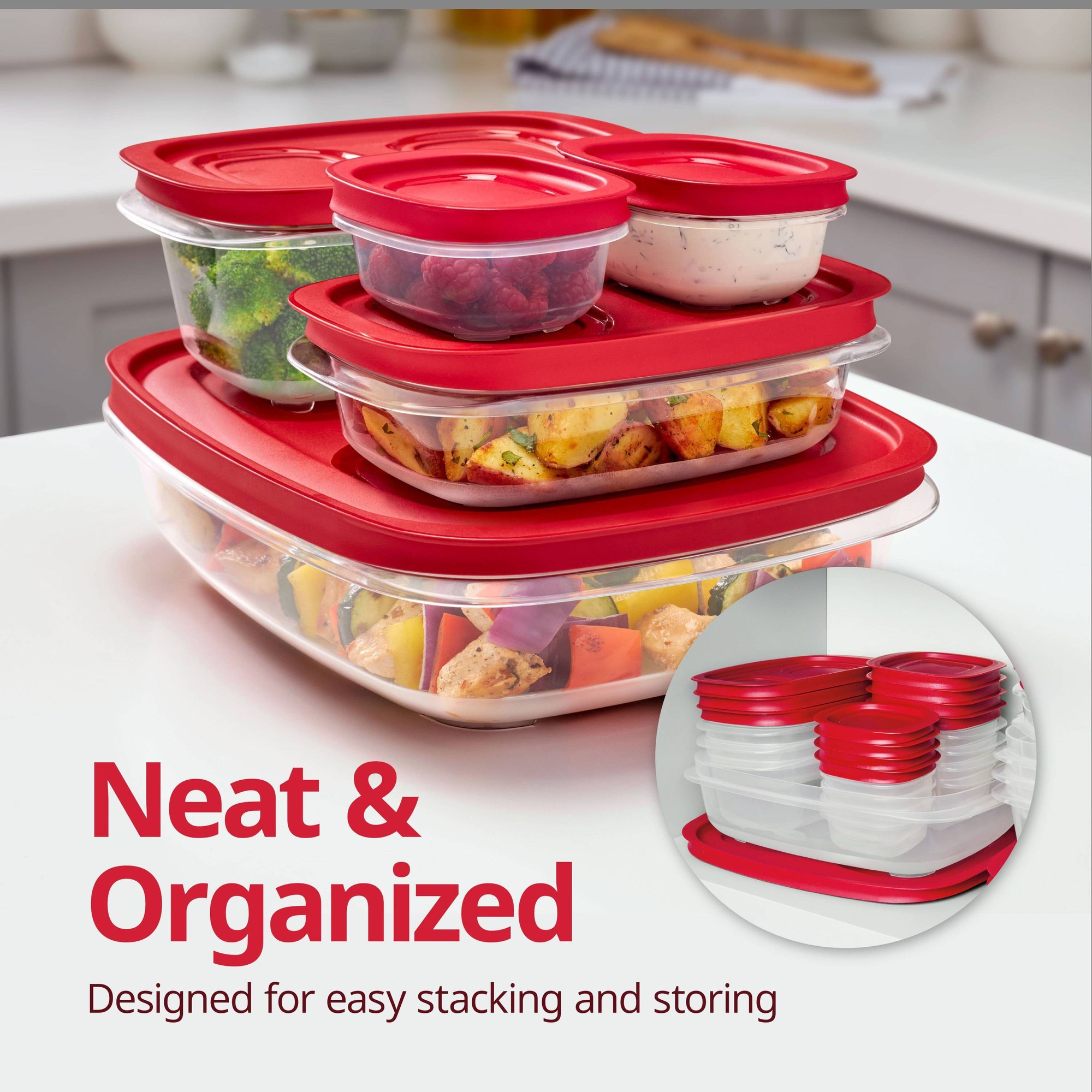 Red Rectangular Food Storage C - đánh giá và giá Food Storage Meal Prep
