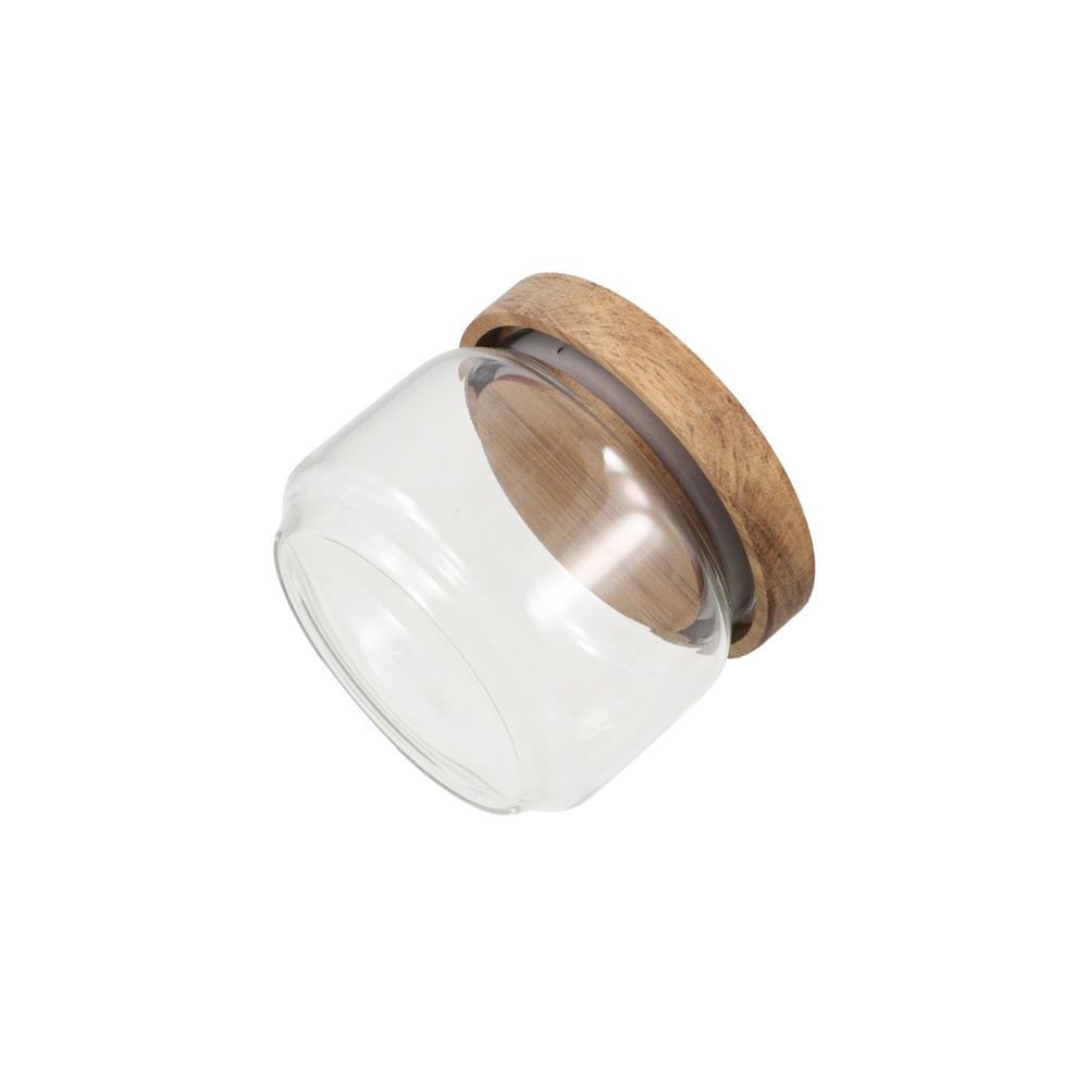 Multi-Use Wooden Lid Glass Foo - đánh giá và giá Food Storage Glass Round