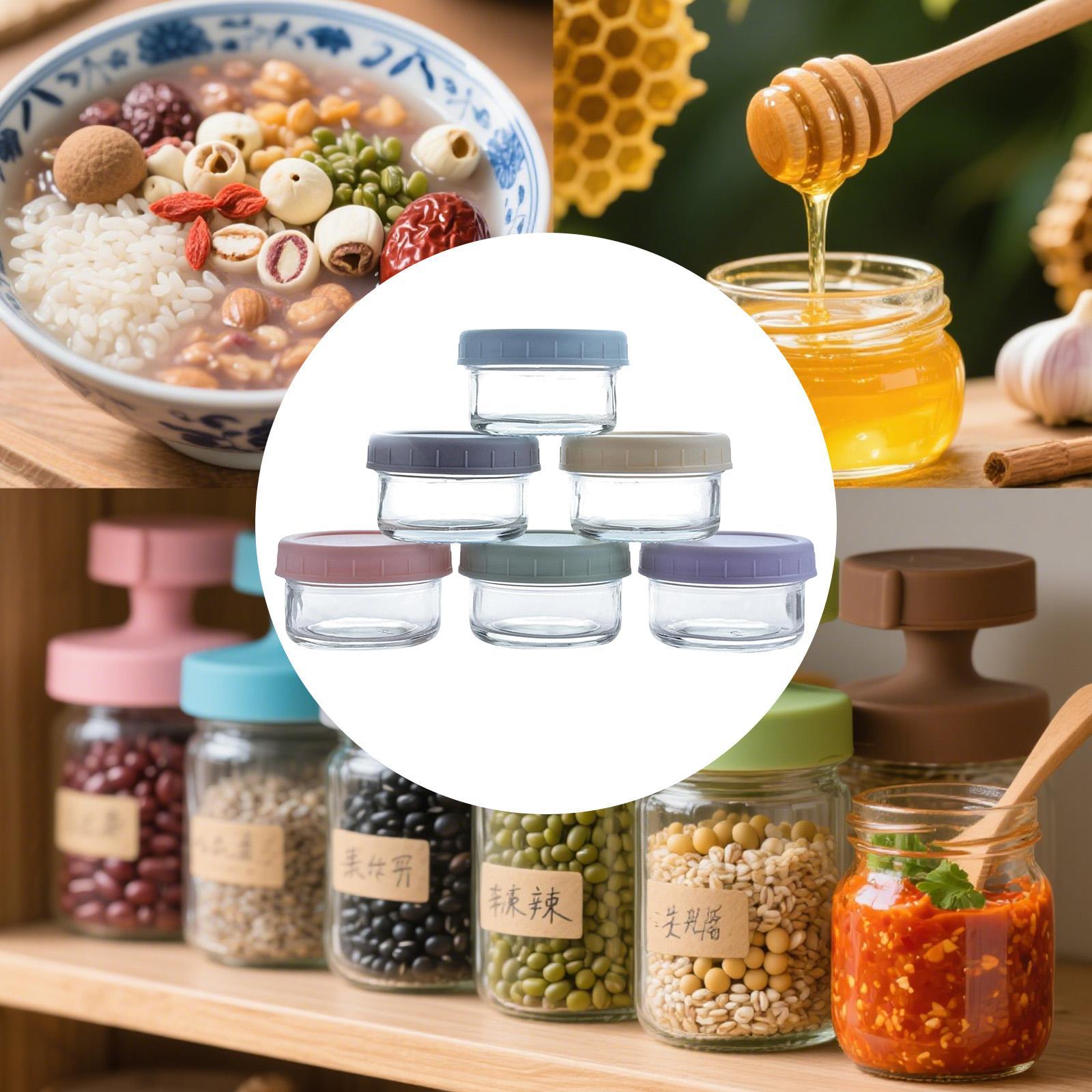 Mini Glass Jars with Leakproof - đánh giá và giá Food Storage Glass Set