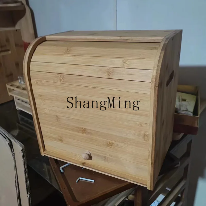 SM Household Bamboo Bread Stor - đánh giá và giá Bread Box Bamboo