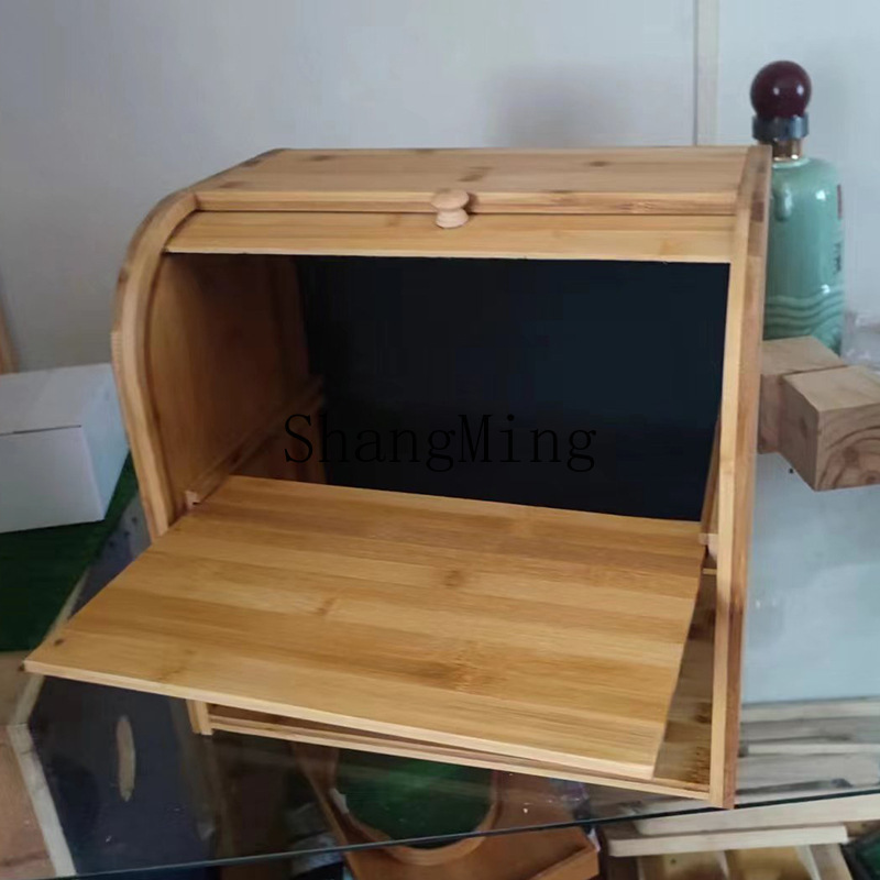 SM Household Bamboo Bread Stor - đánh giá và giá Bread Box Bamboo