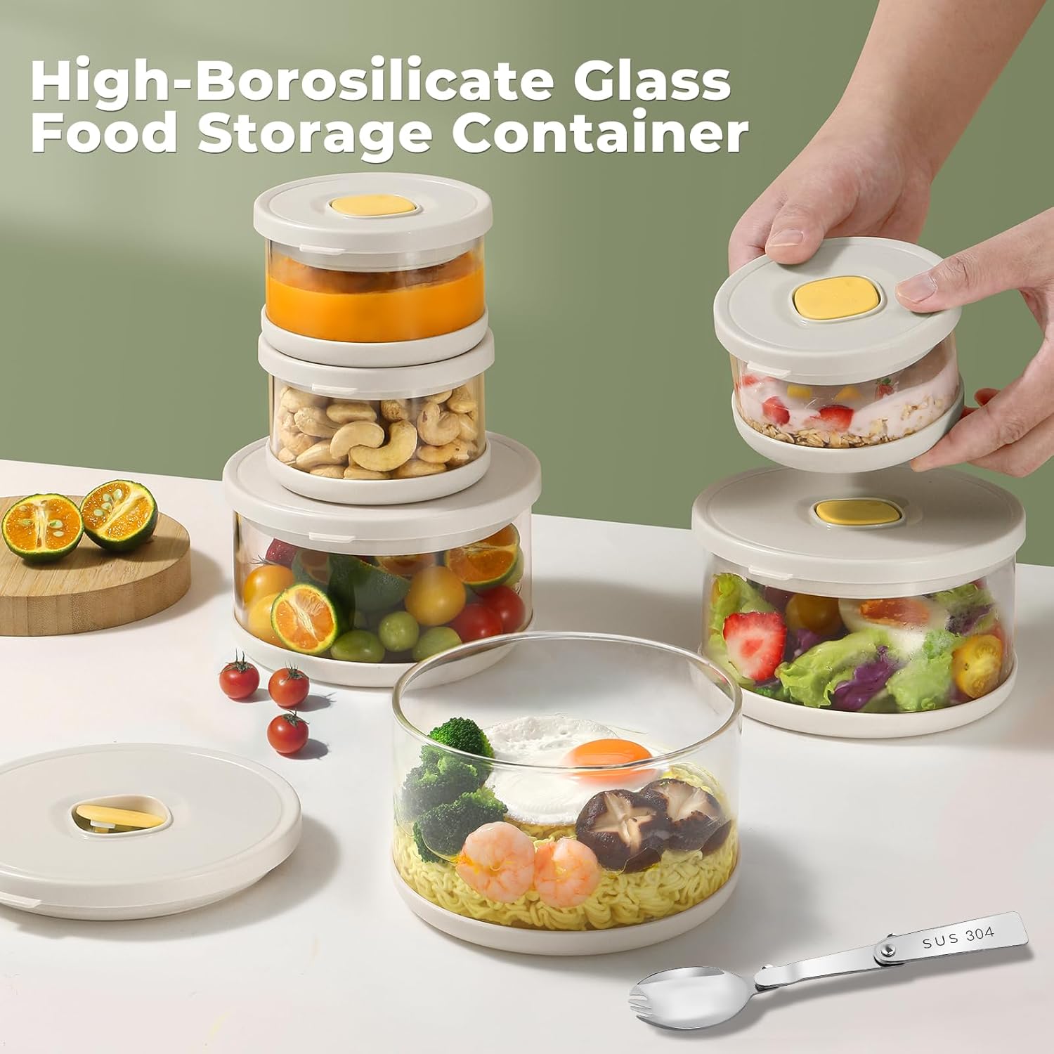 Glass Tupperware Set Airtight  - đánh giá và giá Food Storage Tupperware
