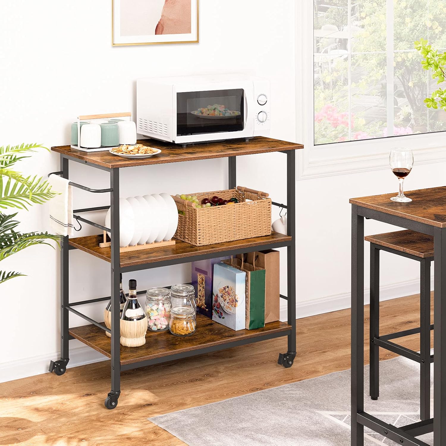 3 Tier Industrial Kitchen Isla - đánh giá và giá Food Storage In Room