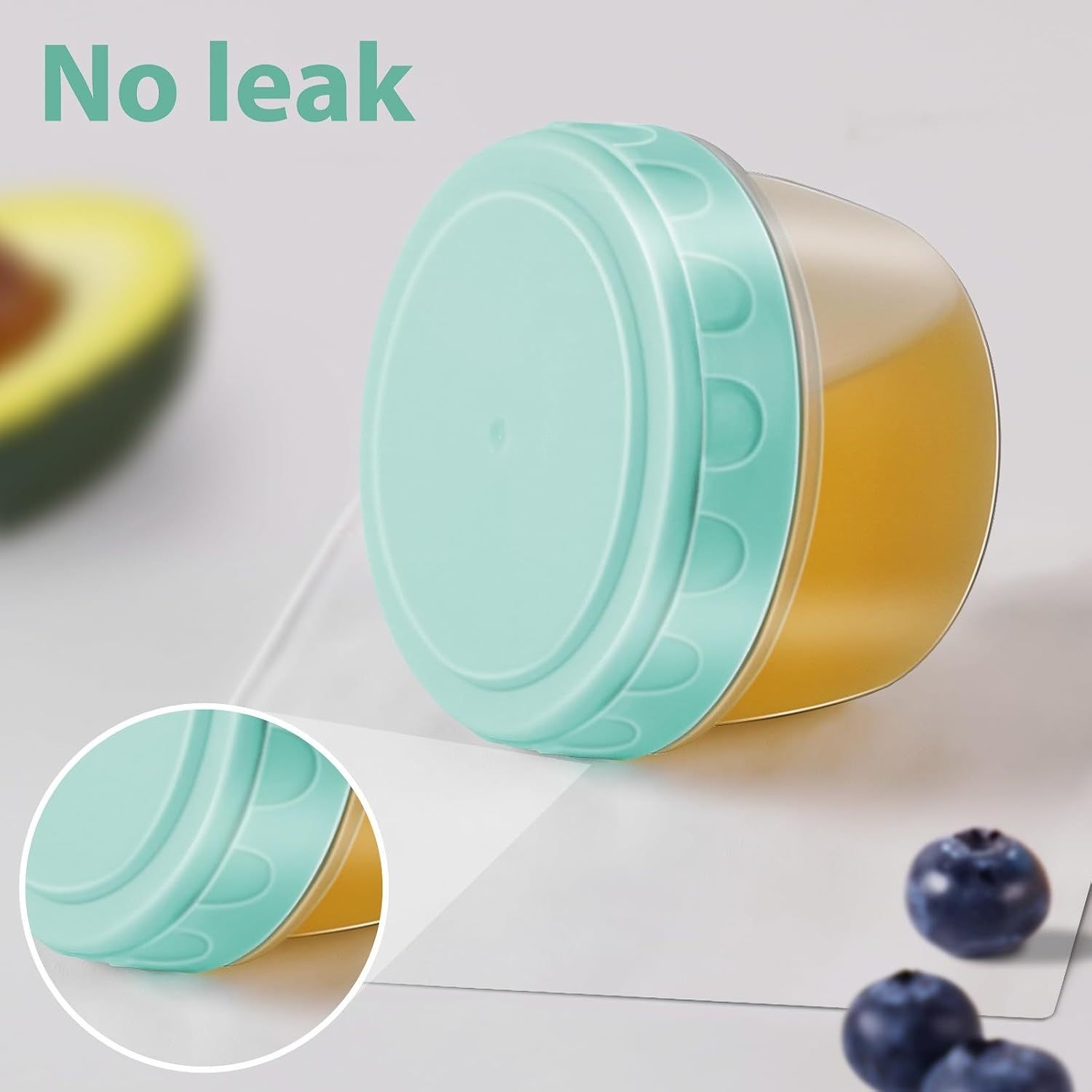 1-6 Pack 2.7 OZ Salad Dressing - đánh giá và giá Food Storage Bowls