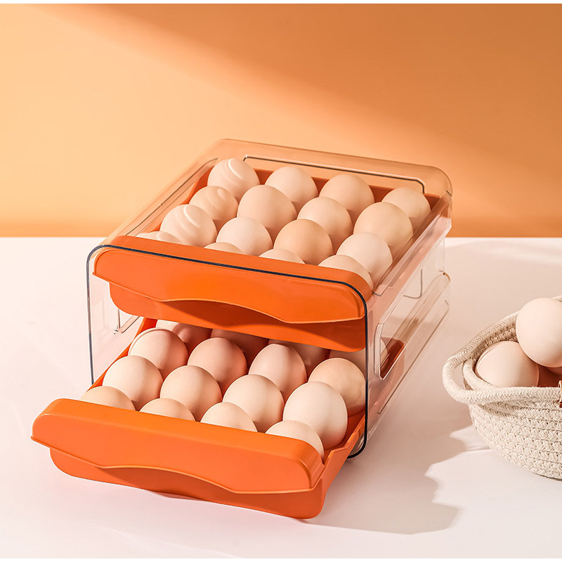 Double Layer Egg Storage Box w - đánh giá và giá Food Storage Drawers