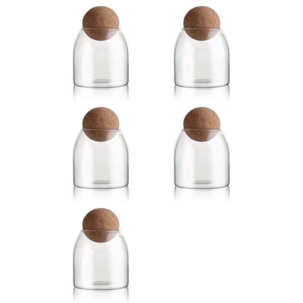 ABGR-5X Clear Glass Bottles, G - đánh giá và giá Food Storage Glass Round