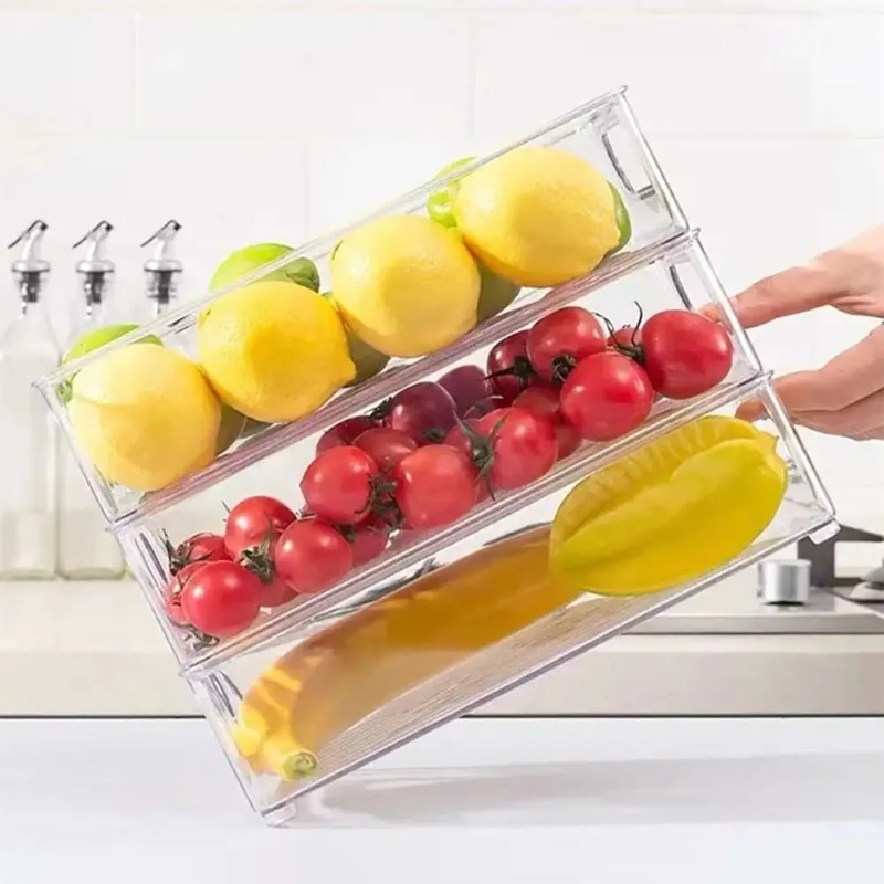 Drawer Organizer Bin Clear Sta - đánh giá và giá Food Storage Drawers