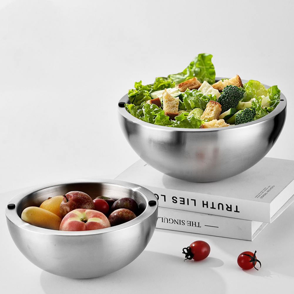 304 Thickened Salad Mixing Bow - đánh giá và giá Food Storage Stainless Steel
