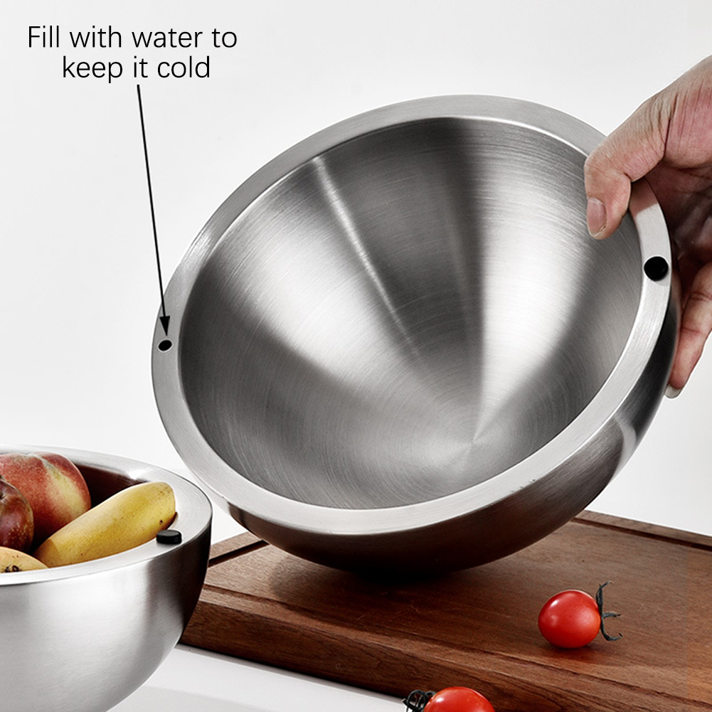 304 Thickened Salad Mixing Bow - đánh giá và giá Food Storage Stainless Steel