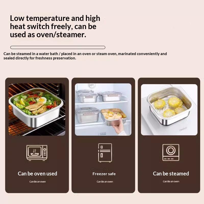 Portable Large Capacity Stainl - đánh giá và giá Food Storage Camping