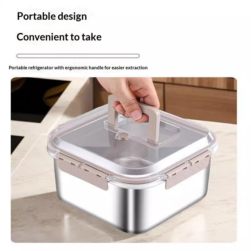 Portable Large Capacity Stainl - đánh giá và giá Food Storage Camping