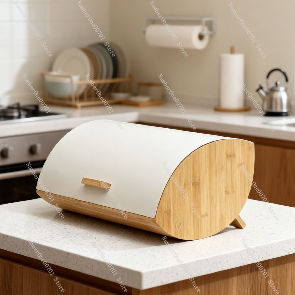 Metal Bread Storage Box With B - đánh giá và giá Bread Box Bamboo