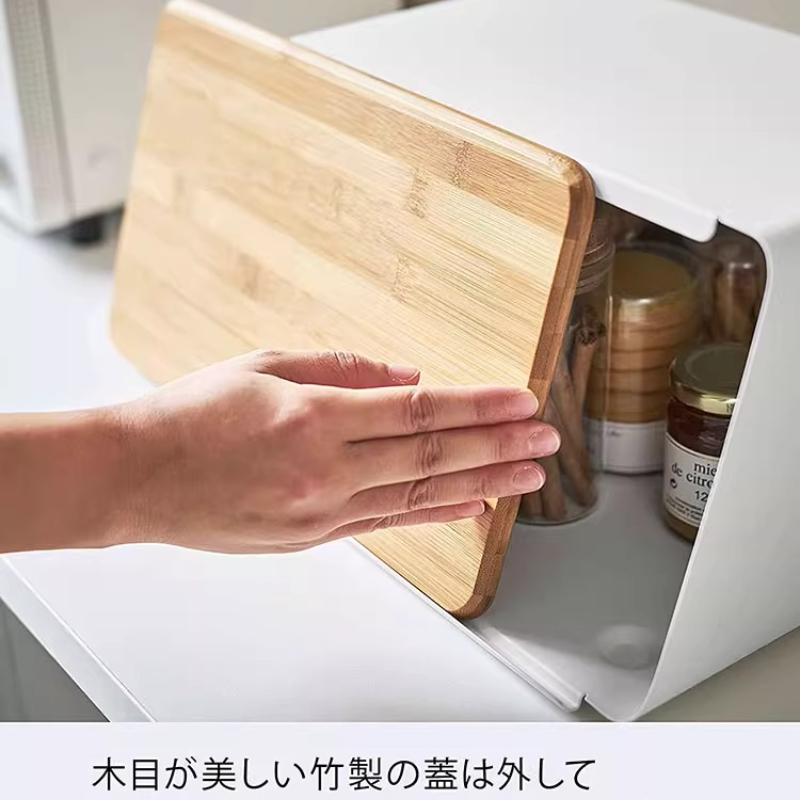 Bamboo Bread Box for Kitchen S - đánh giá và giá Bread Box Bamboo