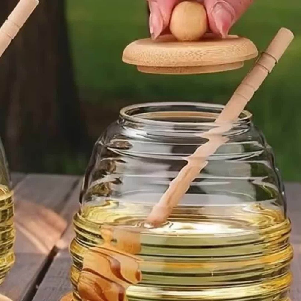 Transparent Glass Honeycomb Ta - đánh giá và giá Food Storage Glass Set