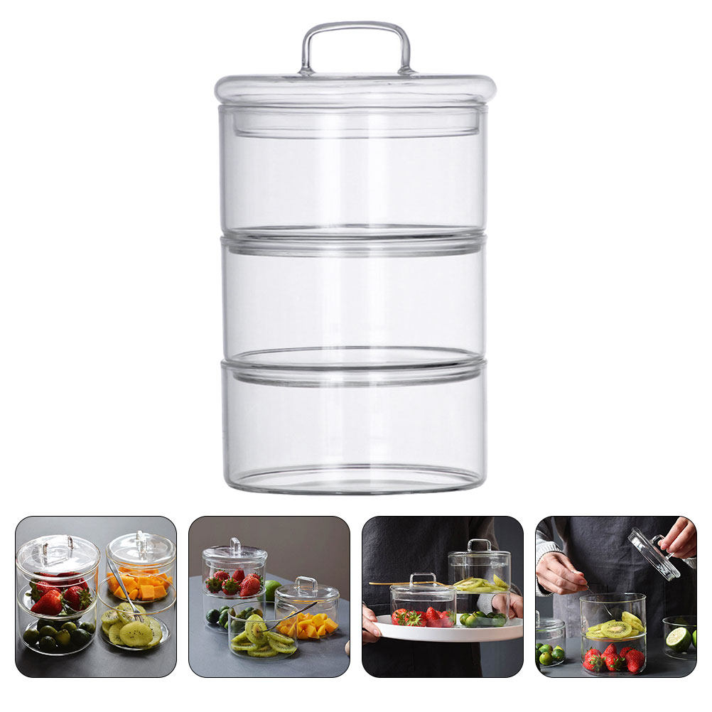 1Set Clear Glass Storage Bowl  - đánh giá và giá Food Storage Bowls