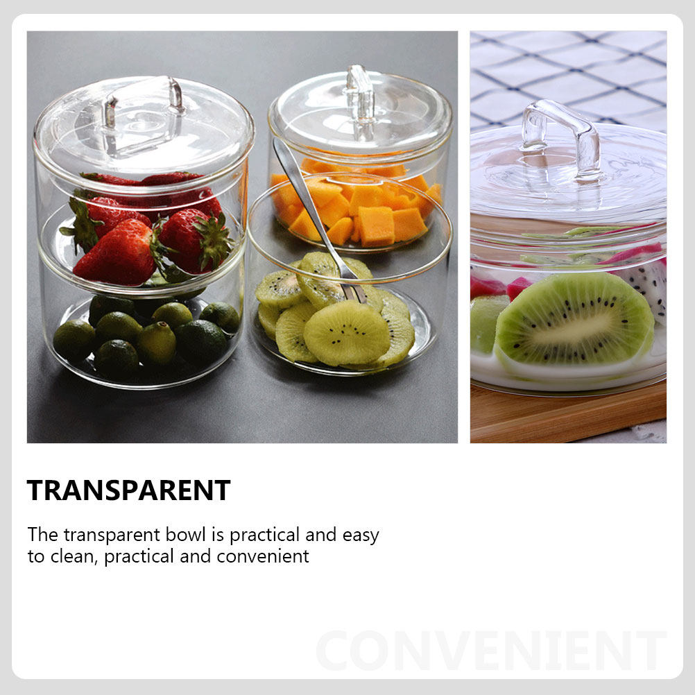 1Set Clear Glass Storage Bowl  - đánh giá và giá Food Storage Bowls