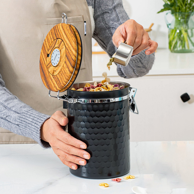 Kitchen Stainless Steel Coffee - đánh giá và giá Food Storage Stainless Steel
