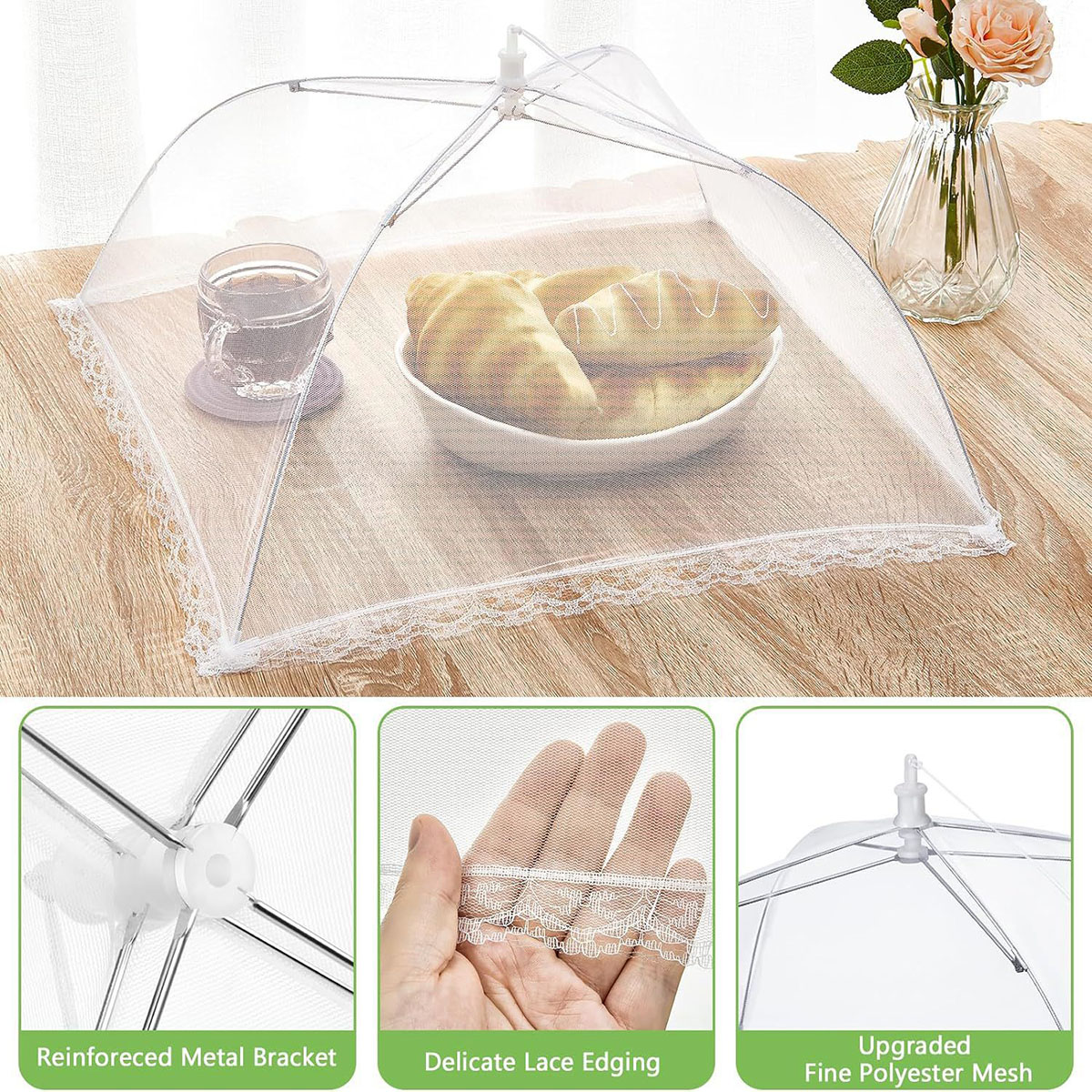 Food Cover Mesh Folding Washab - đánh giá và giá Food Storage Long Term