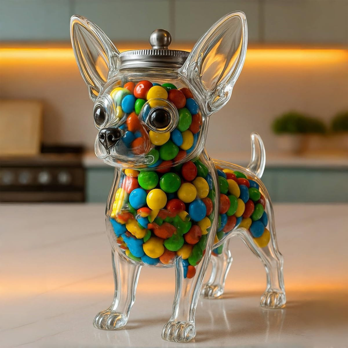 Chihuahua Shaped Container Fre - đánh giá và giá Food Storage Glass Set