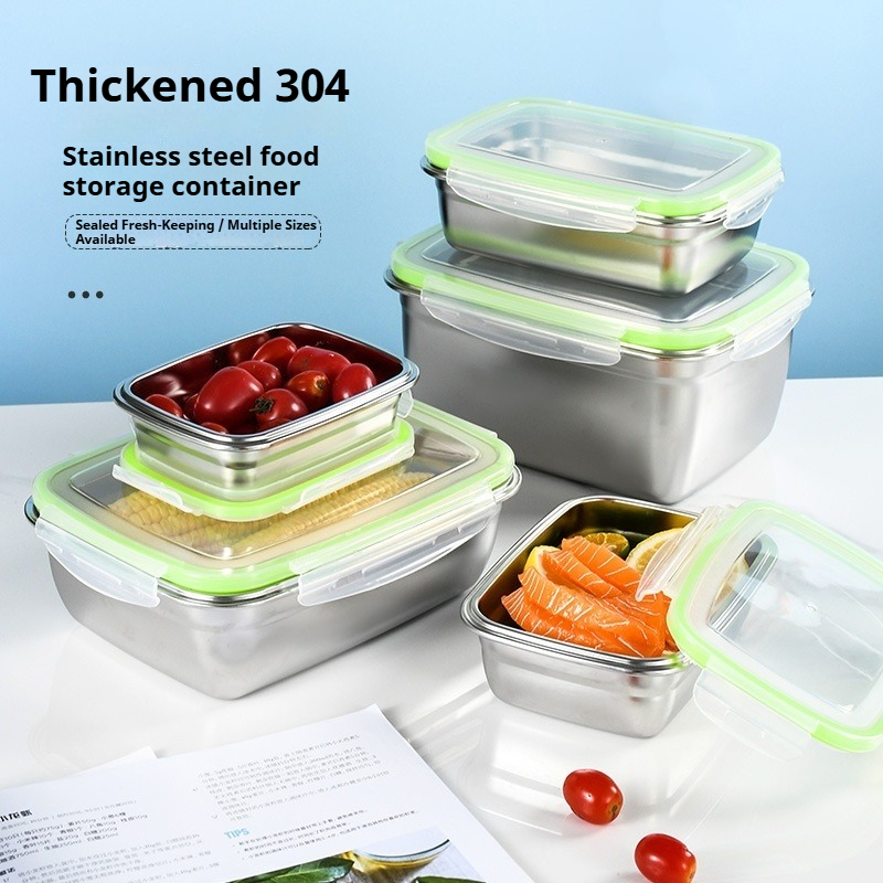 304 Stainless Steel Lunch Box  - đánh giá và giá Food Storage Stainless Steel