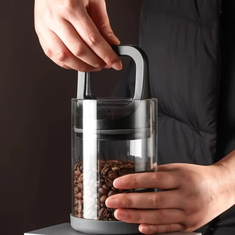 Coffee Beans Vacuum Sealed Tan - đánh giá và giá Food Storage Glass Set
