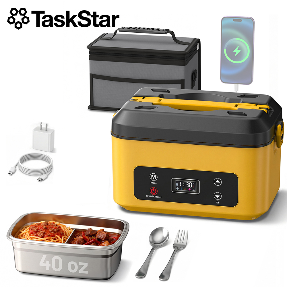 TaskStar Portable Heated Lunch - đánh giá và giá Food Storage Camping