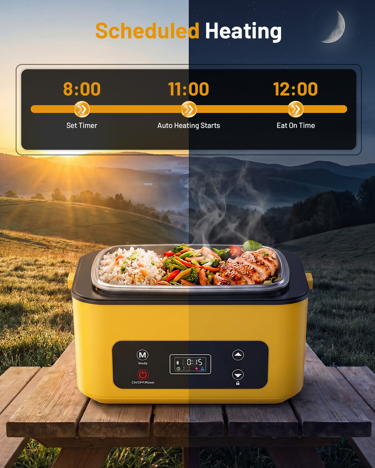 TaskStar Portable Heated Lunch - đánh giá và giá Food Storage Camping